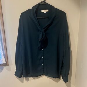 LOFT Blouse with Tie Detail